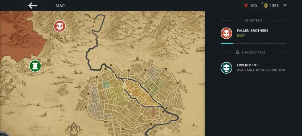 Chapter and Mission Map