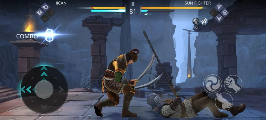 The interface of Shadow Fight 3 is user-friendly
