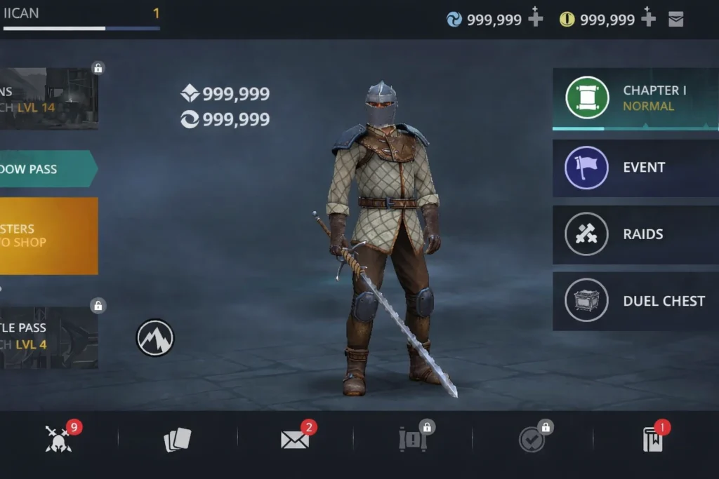 Shadow Fight 3 with unlimited money and gems