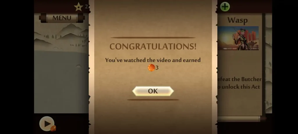 you can earn free gems by watching ads again and again in sf2