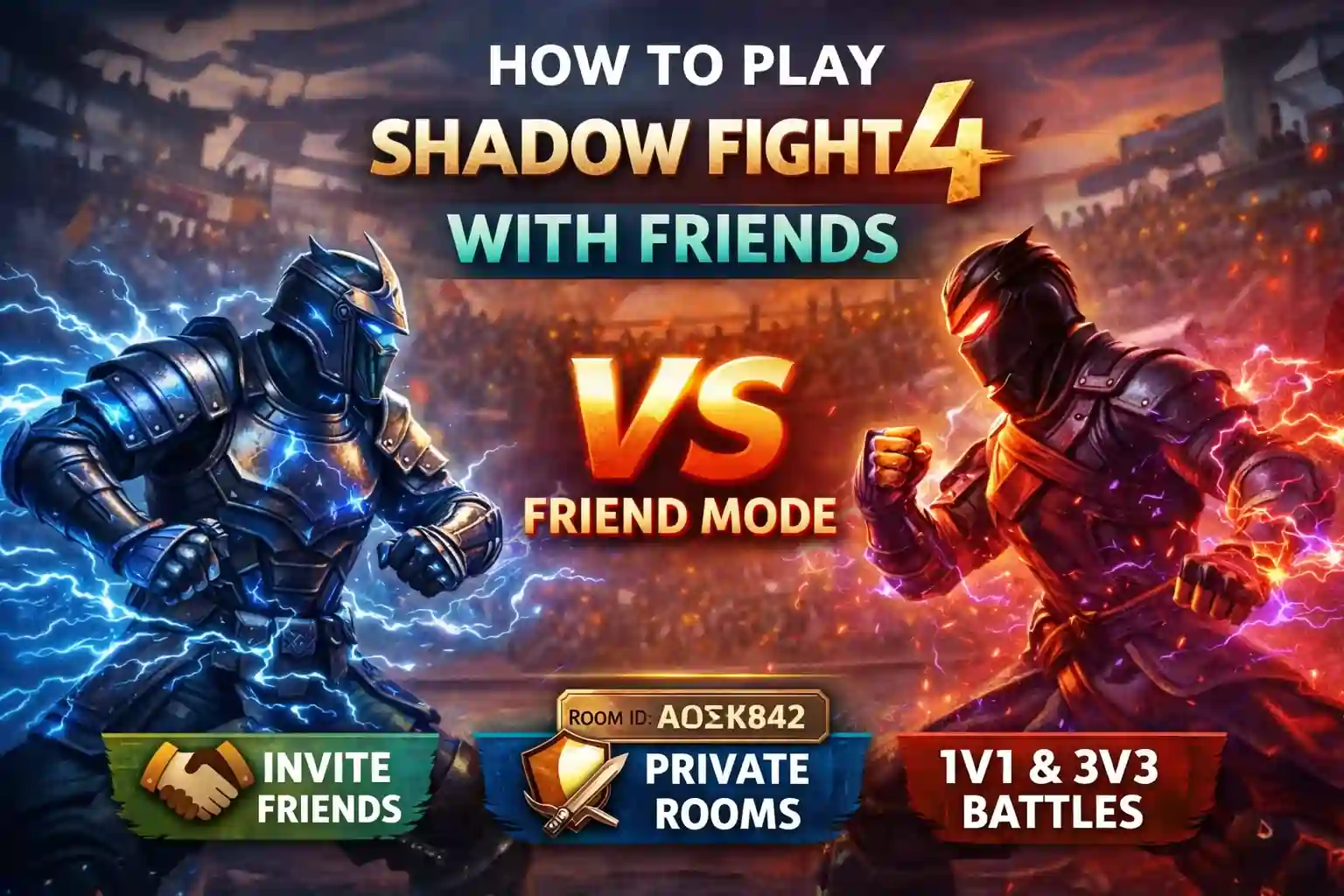 How to Play Shadow Fight 4 With Friends Online