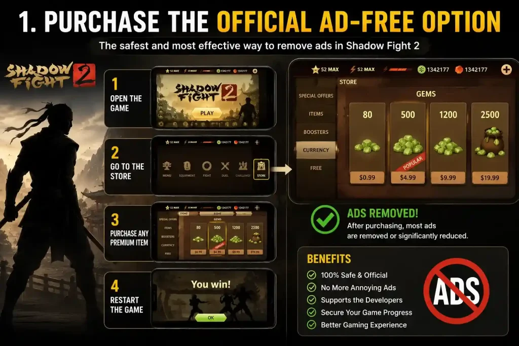 Purchase the Official Ad-Free Option