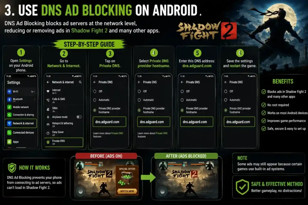 Use DNS Ad Blocking on Android